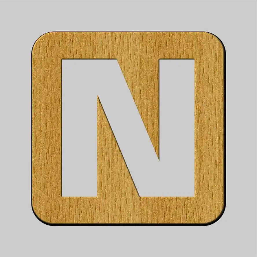 Alphabet Letter N Wooden Toy Drawings Free Vector