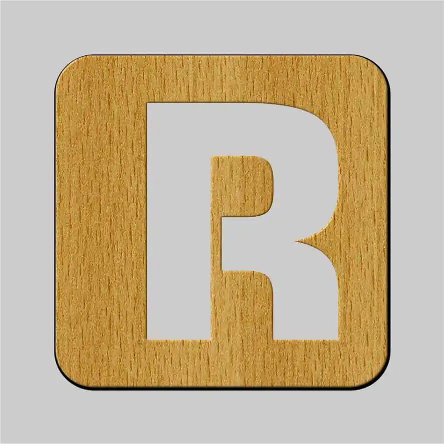 Free Vector, Alphabet Letter R Wooden Toy Drawings Free Vector