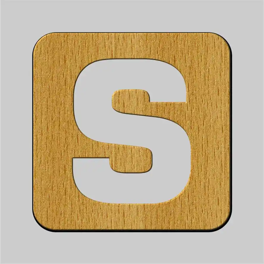 Free Vector, Alphabet Letter S Wooden Toy Drawings Free Vector