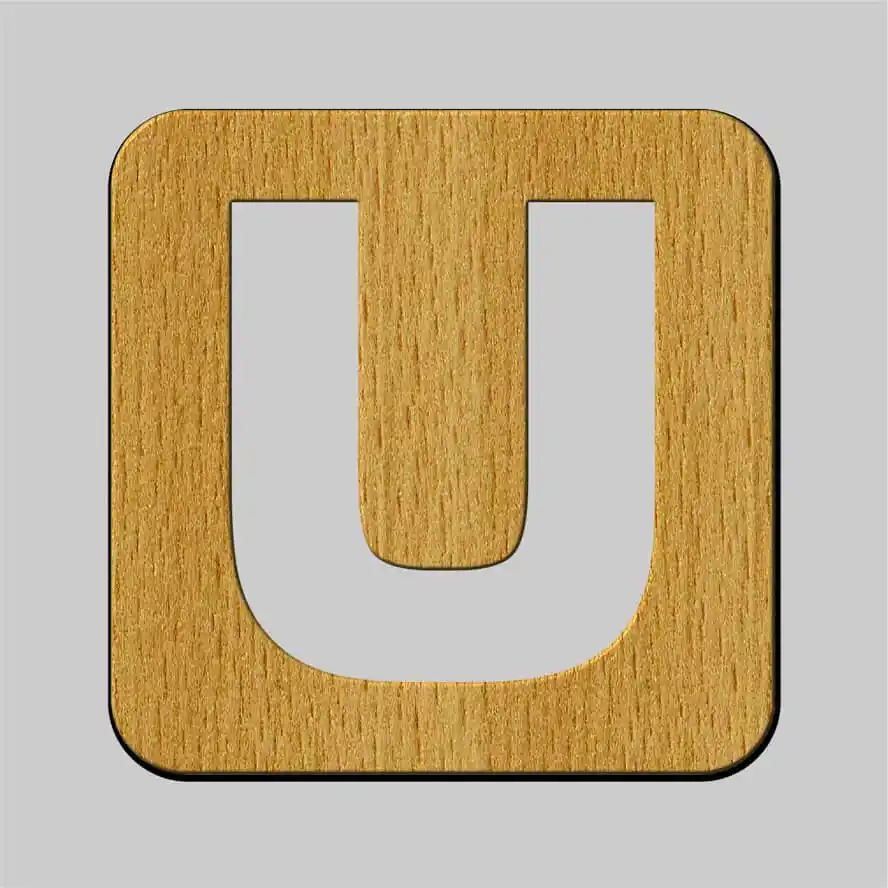 Free Vector, Alphabet Letter U Wooden Toy Drawings Free Vector