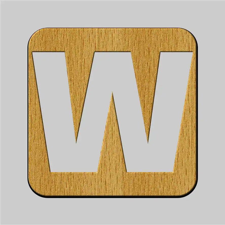 Alphabet Letter W Wooden Toy Drawings Free Vector