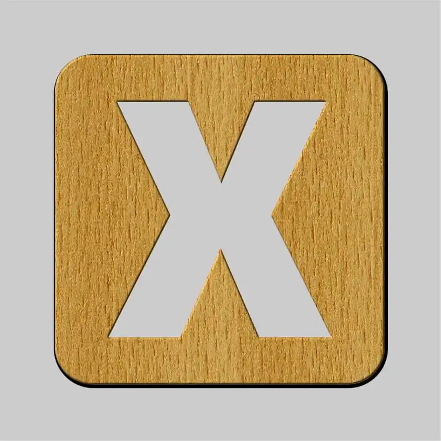 Free Vector, Alphabet Letter X Wooden Toy Drawings Free Vector