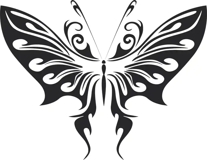 Butterfly Wall Art Free DXF File