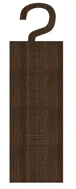 Free Vector, Laser Cut Do Not Disturb Front Door Reminder Free Vector